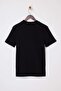 Siyah Wardrobe Essentials Regular/Normal Kesim Dokulu Kaşkorse Basic T-Shirt TMNSS26TS00002 - 3