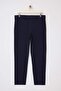 Lacivert Normal Kalıp/Regular Fit Fit Chino Boru Paça Mevsimlik Erkek DokumaPantolon TMNSS26PL00006 - 5