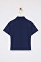 Wardrobe Essentials-Lacivert Regular/Normal Kalıp Dikiş Detaylı %100 Pamuk Örme Bluz TWOSS26BZ00043 - 6