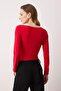 Kırmızı Örme Body TWOAW26BD00002 - 4