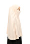 Ready Practical Scarf with Turban Veil Hijab with Hijab - Prayer Cover Souffle (5XL) - Powder - 7