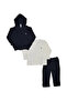 Hooded Zippered 3-Piece Suit 305333