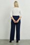 Women's Plus Size High Waist Plus Size Greenish Stretch Fabric Comfort Fabric Pants - 5