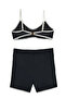Landau Bustiyet Double Bikini with Shorts - 2