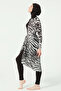 زيبرا منقوشة بذلة ملابس السباحة - 3
