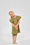 Half Sleeve Children's Swimsuit with Flare Sleeve Detail - 2