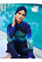 Wrap Skirt Detailed Hijab Swimsuit