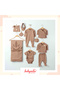 Organic Cotton 10 Piece Hospital Discharge Set for Newborn Baby - Bodysuit and Jumpsuit Set Brown