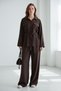 Brown Long Sleeve Oversized Women's Set Sh338 - 2