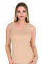 Women's Wide Strap Cotton Undershirt Skin Color Daily Use Underwear Undershirt M-L-Xl - 2
