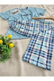 Colorful Milan Fabric Crew Neck Women's Pajamas Set 50107 - 4
