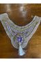 Pearl Beaded Stone Embroidered Clothing Collar Sewing Accessory 7X25 - 2