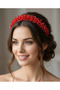 Colorful and White Crystal Bridal Crown - Elegant and Stylish Design - 2
