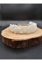 Stylish and Elegant Wedding and Engagement Bridal Crown and Hair Accessory with Handmade Crystal Stones - 4