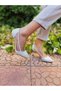 Closed Front Transparent Heel Glitter Silver Gray Evening Dress Heeled Shoes Scalloped Feet Buy No. 1 Large - 8