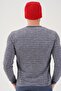 Men's Red Slogan Warm Outfits Fleece Beanie - 8