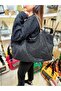 Crystal stone embellished soft leather large size women's hand-bag - 7