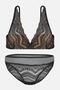 Lace Underwear Set - Unpadded - 2277 - Black Cap Color Stone