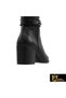 Women's Black Genuine Leather Boots 505092304-1 - 5