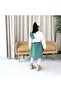 off-white and green blouse - 4
