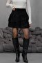Women's Lace Detailed Shorts Mini Tulle Skirt Nsa-58009