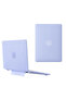 MacBook Air 13.6 Case – 2024 M4 Matte Transparent Hard Cover with Stand Heat Dissipation Slim Design Black - 4