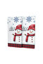 Glass Coffee Tableware Presentation Tray Set of 2 Christmas Winter New Year Patterned 30 X 15 cm - 2