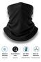 Unisex Winter Fleece Neck Gaiter & Beanie |   Multi-Purpose Cold Weather Protection 1 Piece 0//Black