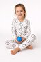 Long Sleeve Patterned Children's Pajama Set # Printed Children's Pajama Set # Laundry Room # Penguin Pattern Pajamas