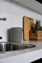 Lines Luxury Striped Countertop Kitchen Trash Can - Waste Bin with Gray Lid 5 Liters 3029 - 5