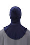 Women's Hijab Practical Neck Collar Hijab - Sportsman Bonnet - Navy Blue - 8