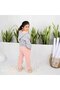 Two-piece gray and pink fur set - 2