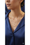 Women's Gold Triple Combination Chain Necklace with Beads - 2