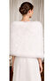 Bride Very Large Size Lolita Fur Etol Shawl (160*60 cm) - 5