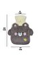 500 ml Hot Water Bag with Teddy Bear Figure and Soft Plush Gloves - 6