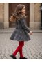 Girl's Plaid Jacket and Skirt Set – Stylish and Elegant Combination - 3