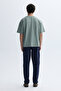 Men's Navy Blue Loose Fit Sweatpants with Tie Waist - 2