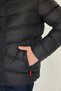 Men's Navy Blue Hooded Windproof Inflatable Winter Coats - 6