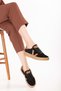 Genuine Leather Inside and Out Suede Anatomical Sole Lightweight Sports Shoes Es.170 Black Suede - 7