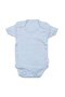 Baby Boy Blue Short Sleeve Bodysuit with Snap Fasteners - 5