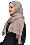 Women's Solid Color Twinkle Glitter Hijab Shiny Evening Dress Shawl - Soil - 3