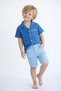 Stylish Shirt and Adjustable Waist Short-Sleeved Shorts 2-Piece Set Children's and Baby Clothing Special Day Bayra - 2