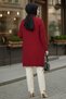 Pocketed Knitwear Cardigan R4442 Red - 4