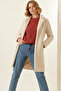 9085 Women's Melton Coat - M. Cream - 2