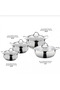 8-Piece Stainless Steel Cookware Set - Stylish Design with Ergonomic Handles - 2