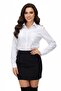Women's White Waist Seated Silim Fit Shirt Vsrlis - 4