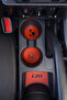 Hyundai I20 (Manual) 2008 - 2011 / 2011–2014 Compatible Cup Holder and Console Base Pad Set (Red) - 5