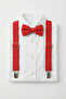Children's Red Adjustable Suspender Bow Tie Set - April 23, October 29, November 10 Show - 2