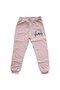 Girl's Salmon Happy Rainbow Printed Single Bottom Tracksuit - 3