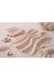 Muslin Baby Blanket 100X100 cm and 3-Piece Diaper 40X40 cm - 100% Cotton (2 Layers) Beige - 3